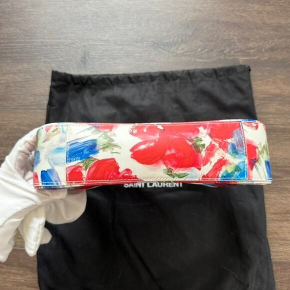Yves Saint Laurent Floral Multicolor Shoulder Bag - Picture 6 of 13